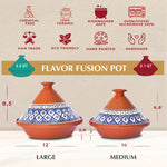 Blue Classic Cooking & Serving Tagine Pot