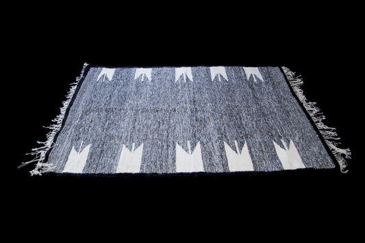 Stone Gray and White RUG-0