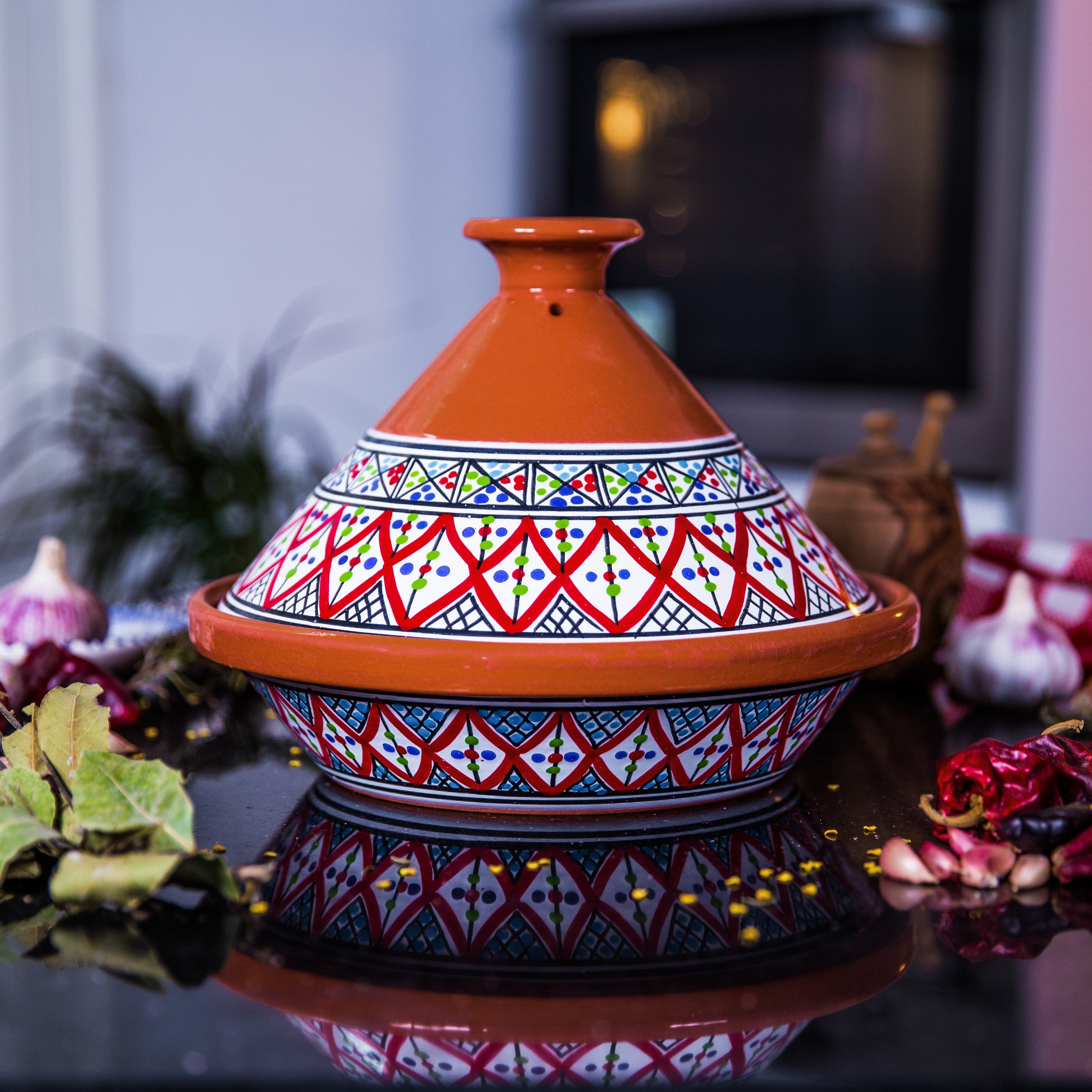 Kamsah Tagine Cooking and Serving Pot Medium