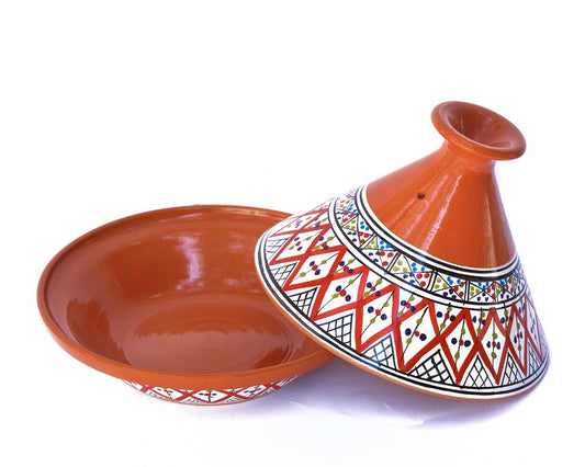 Bohemian Supreme Tagine - Medium Red Ceramic Cooking Pot