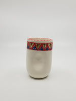 Handmade Ceramic Juice Set with 4 Mugs with Pitcher Set, Red