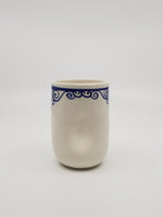 Handmade Ceramic Juice Set with 4 Mugs with Pitcher Set, Mediterranean blue