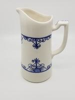 Handmade Ceramic Juice Set with 4 Mugs with Pitcher Set, Mediterranean blue