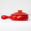 Handcrafted Red Ceramic Pan – Eco-Friendly, Lead-Free Tunisian Cookware | Terra Collection