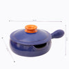 Handcrafted Blue Ceramic Pan – Eco-Friendly, Lead-Free Tunisian Cookware | Terra Collection