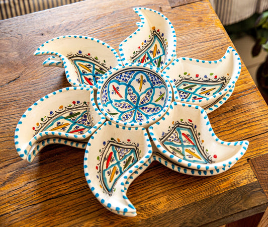 Large Star Plate & Serving Set, (Mediterranean Turquoise)