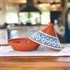 Bohemian Classic Tagine - Large Turquoise Ceramic Cooking Pot