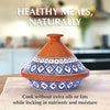 Bohemian Supreme Tagine - Medium Blue Ceramic Cooking Pot