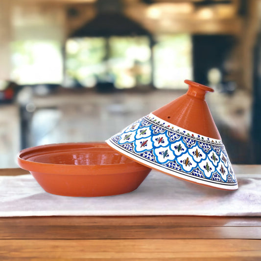 Turquoise Classic Cooking & Serving Tagine Pot