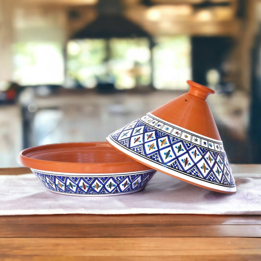 Blue Supreme Cooking & Serving Tagine Pot