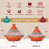 Red Classic Cooking & Serving Tagine Pot