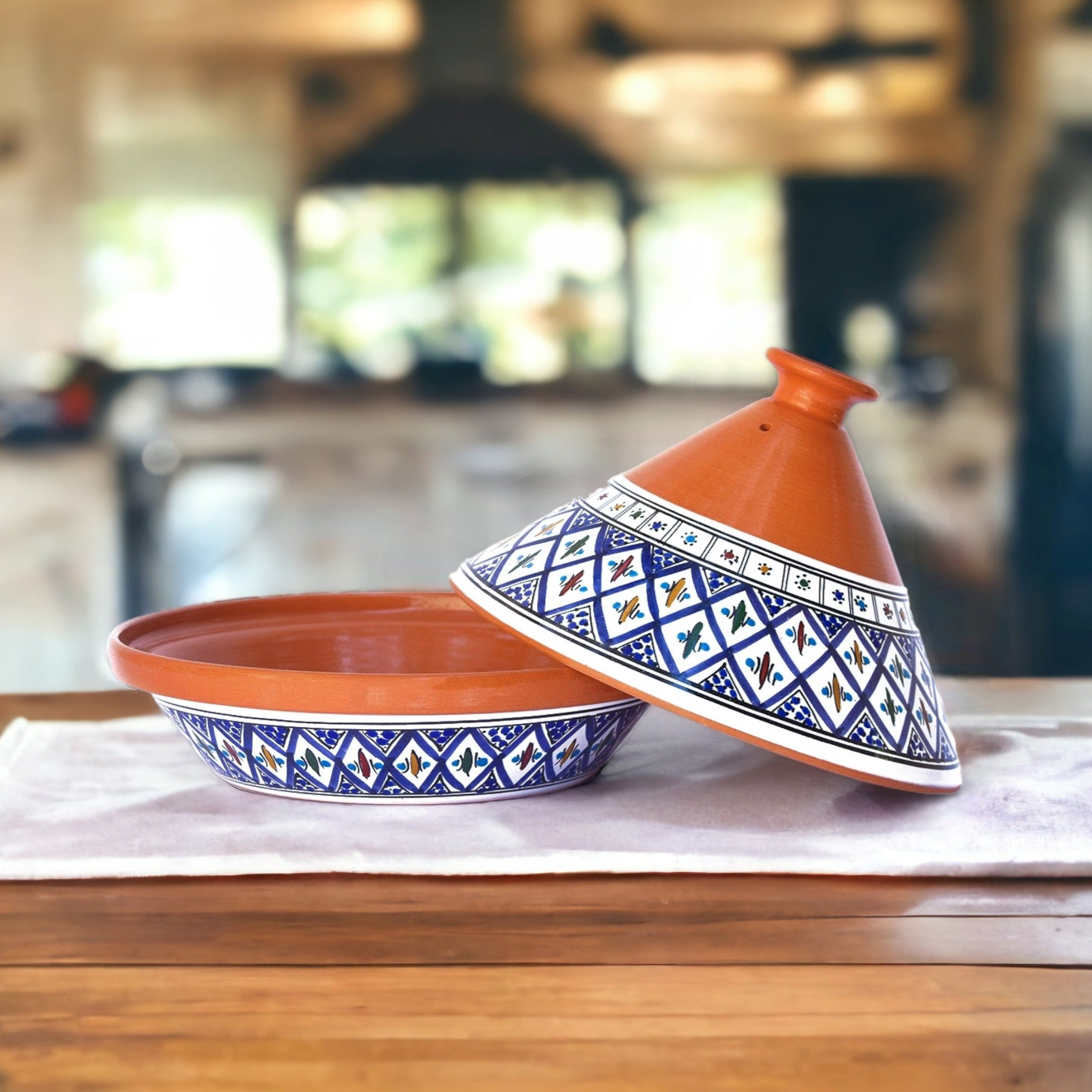 Supreme Tagine - Large Blue Ceramic Cooking Pot