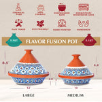 Turquoise Supreme Cooking & Serving Tagine Pot