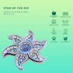 Bohemian Blue Star Dipping and Serving Set - Versatile Handmade Ceramic Decor