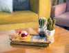 Olive wood Serving Tray with Ergonomic Handles, Alhambra Design