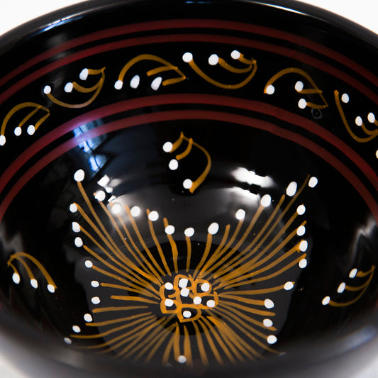 SMALL BOWL: PAINTED BLACK-1870