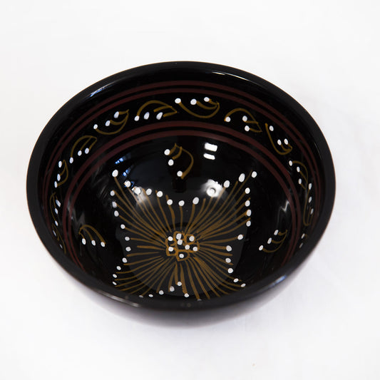 SMALL BOWL: PAINTED BLACK-0