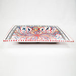 Large Square Plate : Red Accent-1946